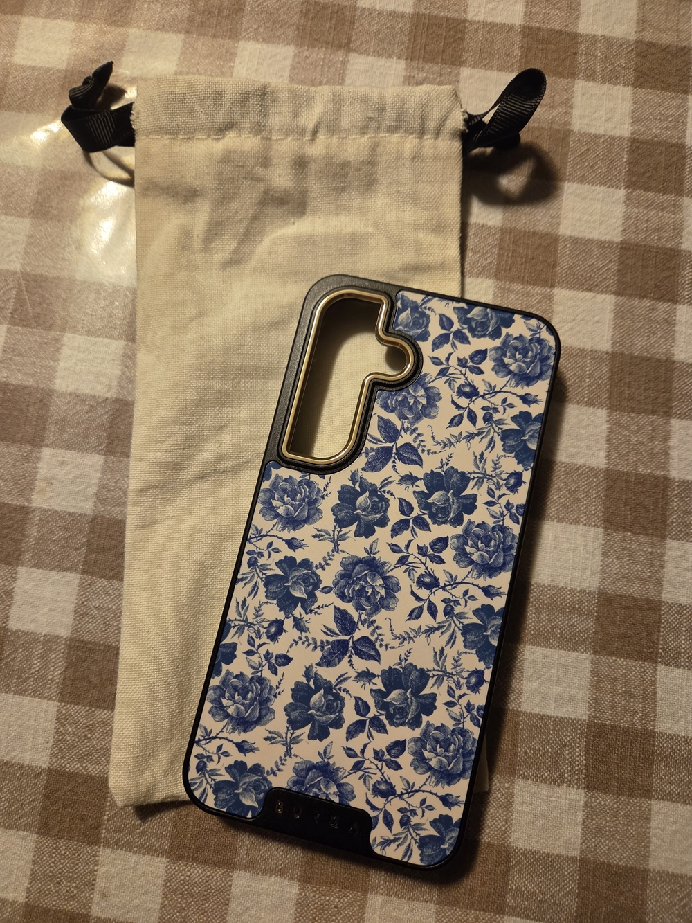 New BURGA Elite Garden Stories Samsung Galaxy S25 ONLY Blue Floral Case